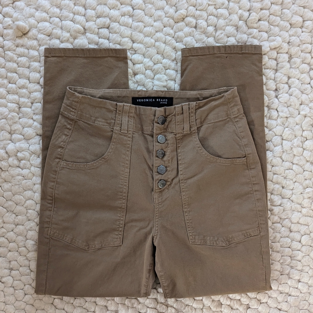 Veronica Beard Arya Straight Crop Pants